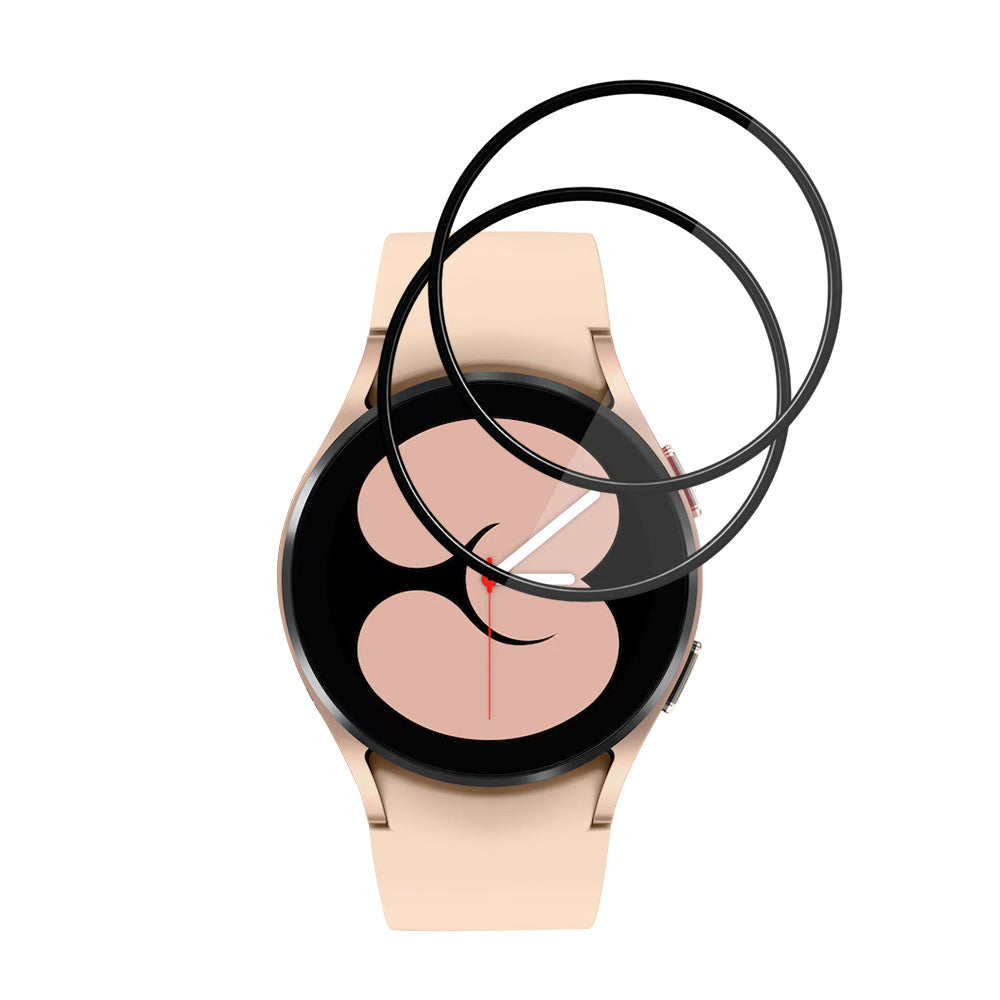 Folie de Protección Techsuit Nano Flex para Samsung Galaxy Watch4 40mm, Set de 2 piezas, Plástico, Negra