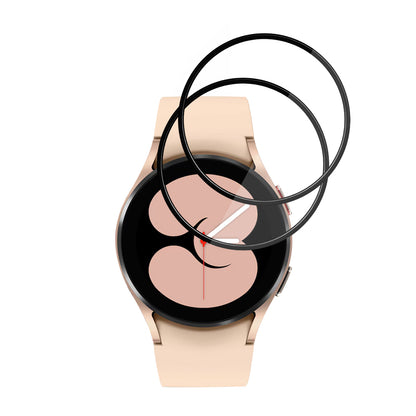 Folie de Protección Techsuit Nano Flex para Samsung Galaxy Watch4 40mm, Set de 2 piezas, Plástico, Negra