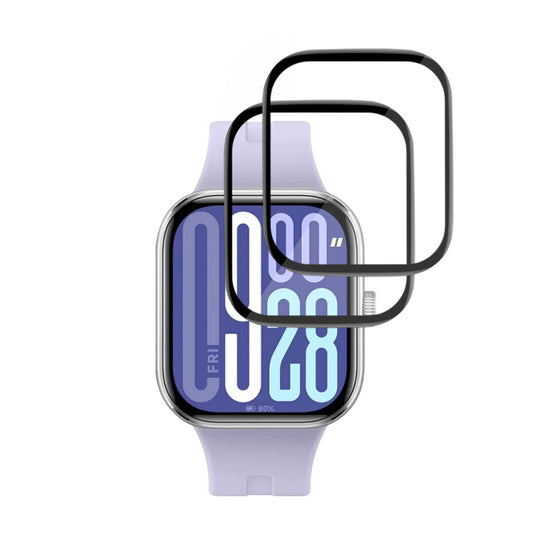 Folie Protectie Techsuit Nano Flex para Xiaomi Redmi Watch 5, Set 2 piezas, Plástico, Negra