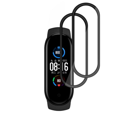 Folie Protectie Techsuit Nano Flex para Xiaomi Smart Band 6 / 5, Set 2 piezas, Plástico, Negra