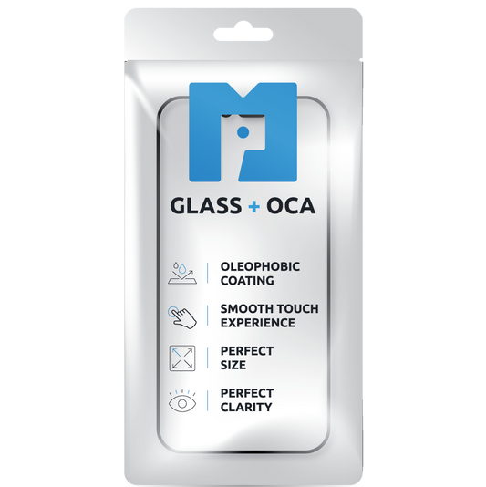 Cristal Pantalla + OCA MP compatible con Apple iPhone 16 Pro Max, Negro