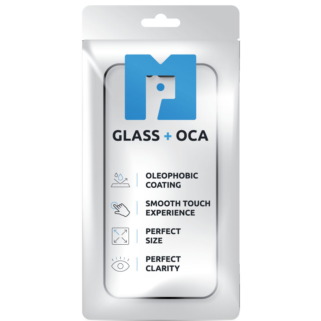 Cristal de pantalla + OCA MP compatible con Samsung Galaxy S24 S921, Negro