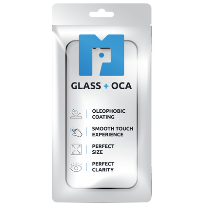Cristal de pantalla + OCA MP compatible con Samsung Galaxy S25 Edge S937, Negro