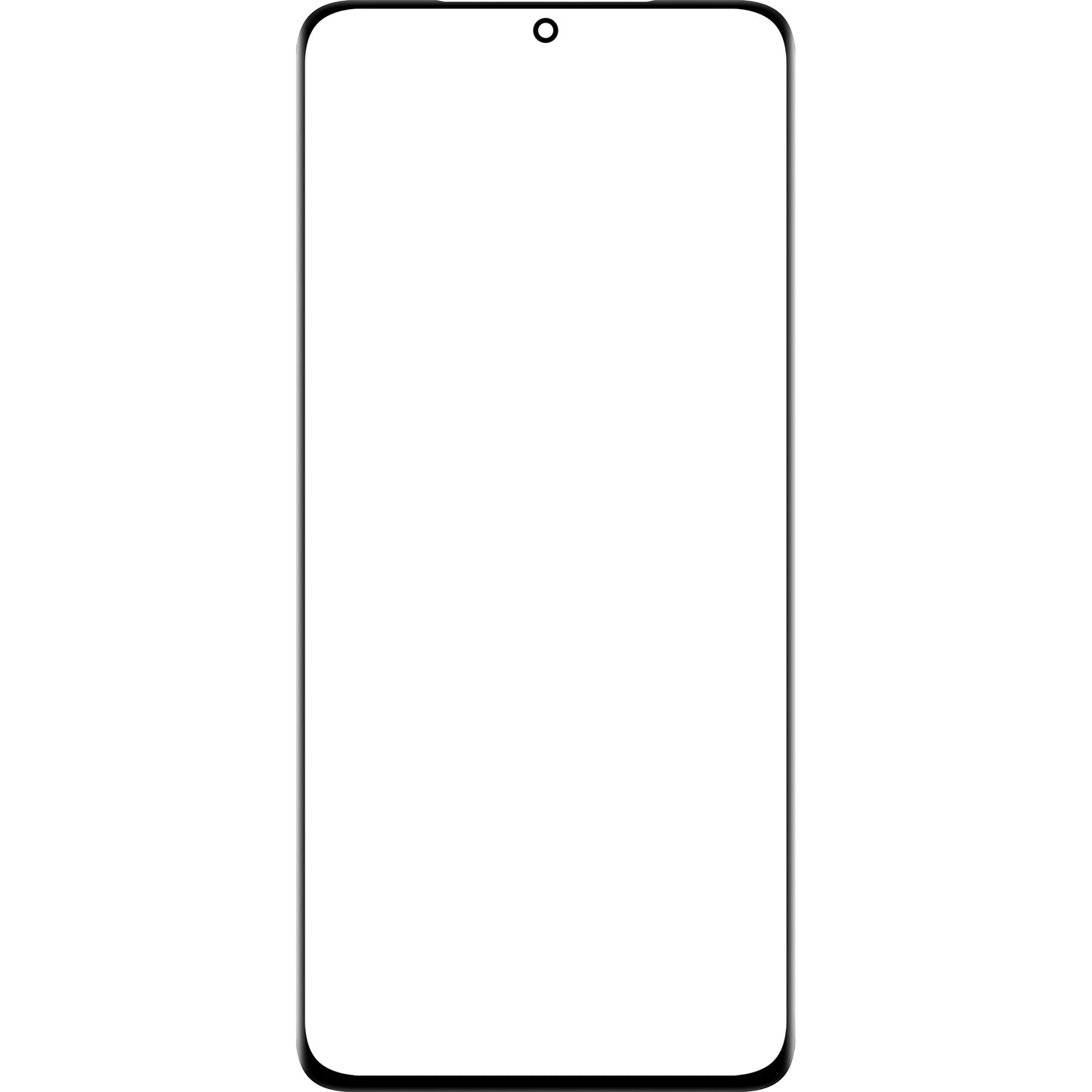 Cristal de pantalla + Pegamento de borde / OCA Forward Guard para Samsung Galaxy S21 Ultra 5G G998, Negro