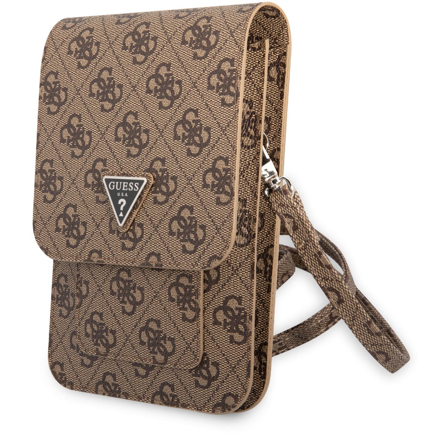 Bolso Universal para Teléfono, Guess, 4G Triangle Logo, Marrón