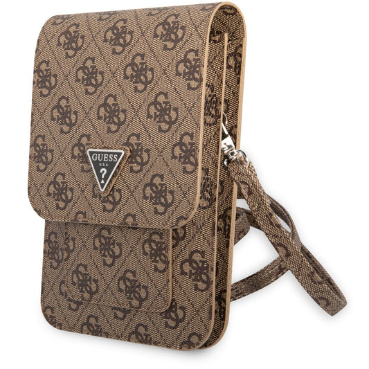 Universal Phone Bag, Guess, 4G Triangle Logo, Brown