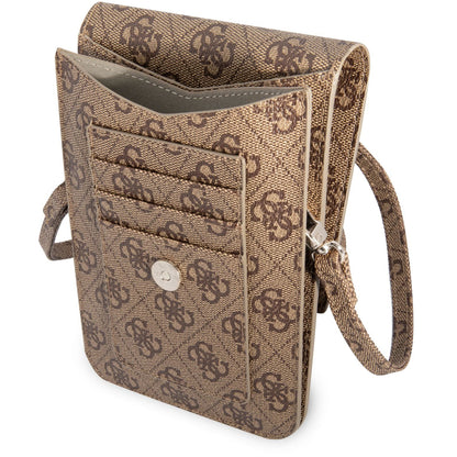 Bolso Universal para Teléfono, Guess, 4G Triangle Logo, Marrón