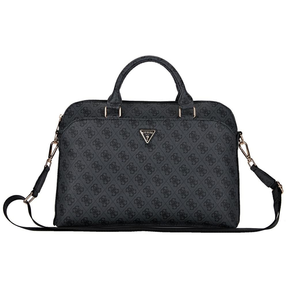 Bolso Guess 4G Triangle Logo para Laptop 15 pulgadas, Negro