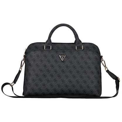 Bolso Guess 4G Triangle Logo para Laptop 15 pulgadas, Negro