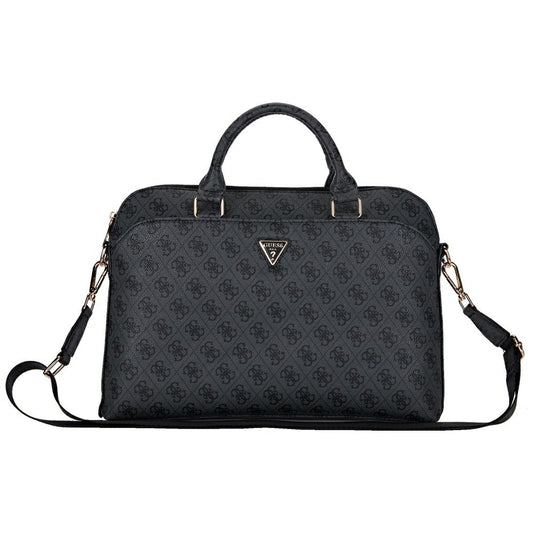 Bolso Guess 4G Triangle Logo para Laptop 15 pulgadas, Negro