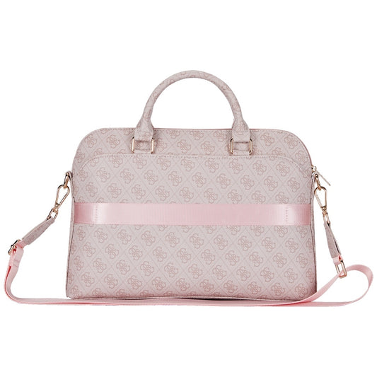 Bolso Guess 4G Triangle Logo para Laptop 15 pulgadas, Rosa