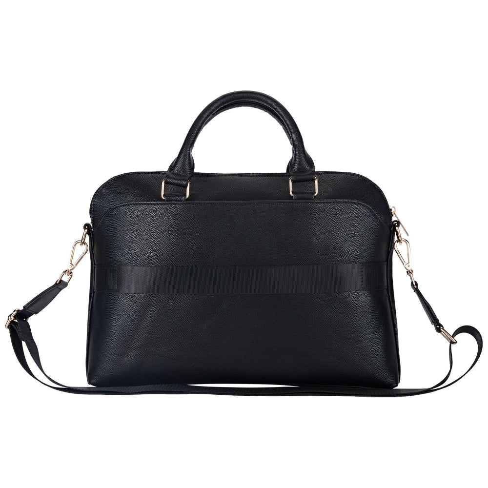 Bolso Guess Grained Triangle Logo para Laptop 15 pulgadas, Negro