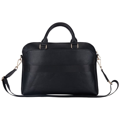 Bolso Guess Grained Triangle Logo para Laptop 15 pulgadas, Negro