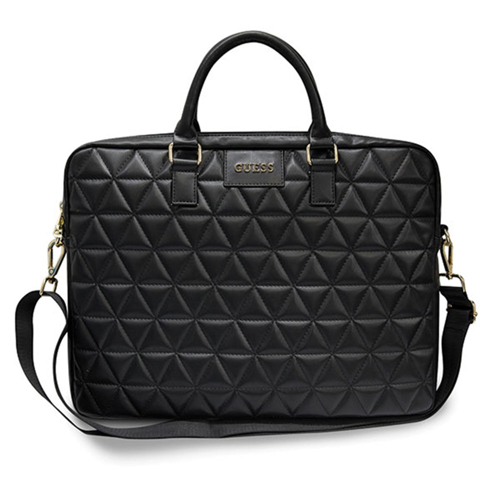 Bolso Guess Quilted para Laptop de 15 pulgadas, Negro