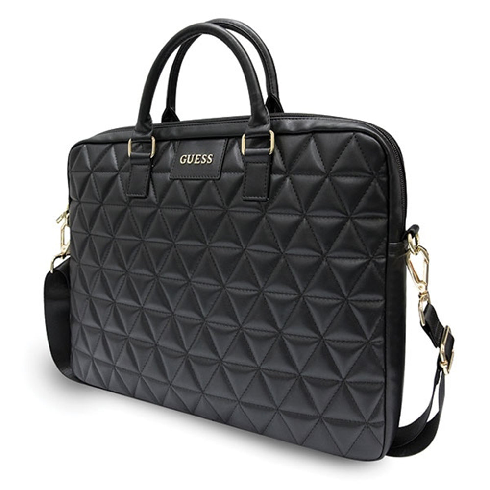 Bolso Guess Quilted para Laptop de 15 pulgadas, Negro