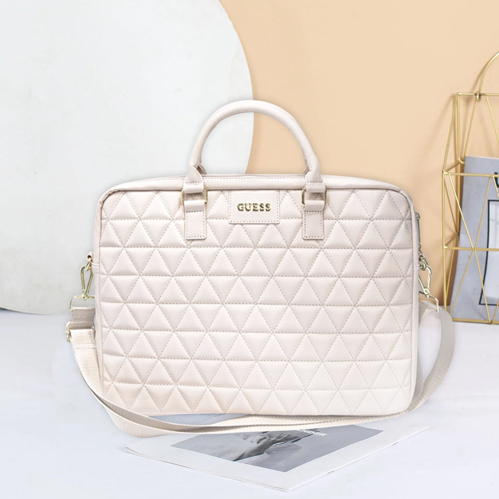 Bolso Guess Quilted para Laptop de 15 pulgadas, Negro