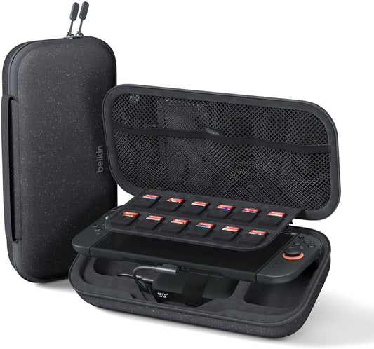 Bolsa de Protección Belkin Charging para Consola Nintendo Switch 2 / Switch / Switch OLED, Gris ENA001hqCH-V2