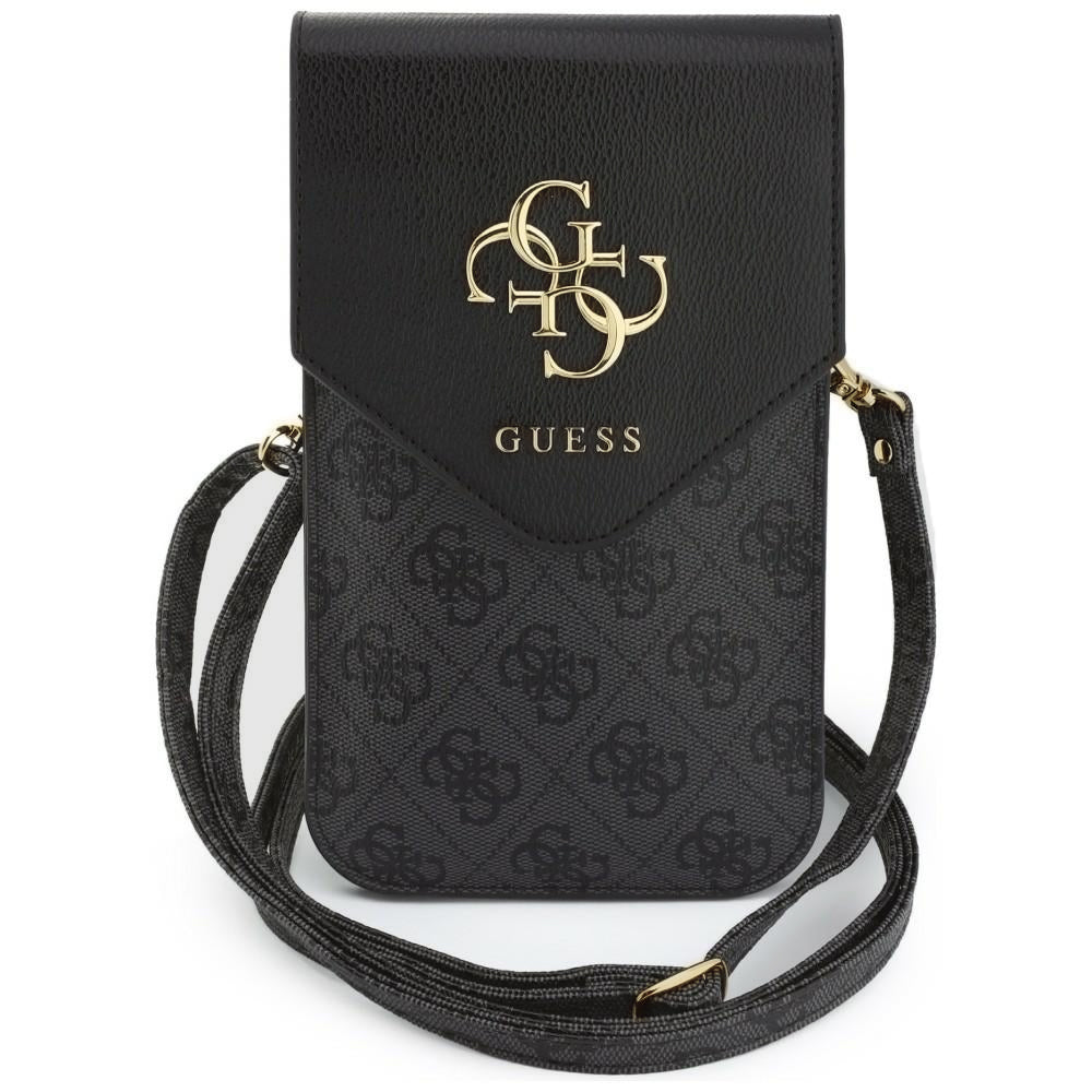 Bolso Universal para Teléfono, Guess, 4G Grained Classic Logo, Negro