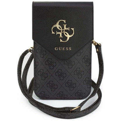 Bolso Universal para Teléfono, Guess, 4G Grained Classic Logo, Negro
