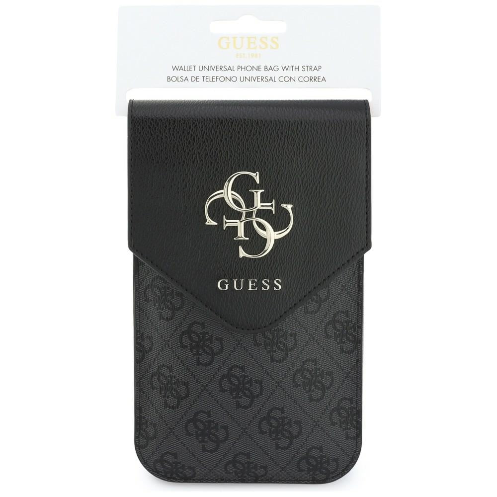 Bolso Universal para Teléfono, Guess, 4G Grained Classic Logo, Negro