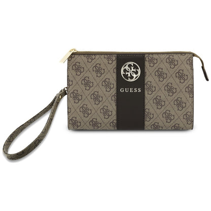 Universal Phone Bag, Guess, 4G Round Classic Logo Stripe, Brown