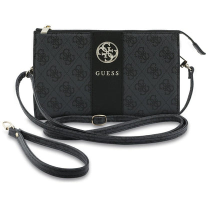 Bolso universal para teléfono, Guess, 4G Round Classic Logo Stripe, negro