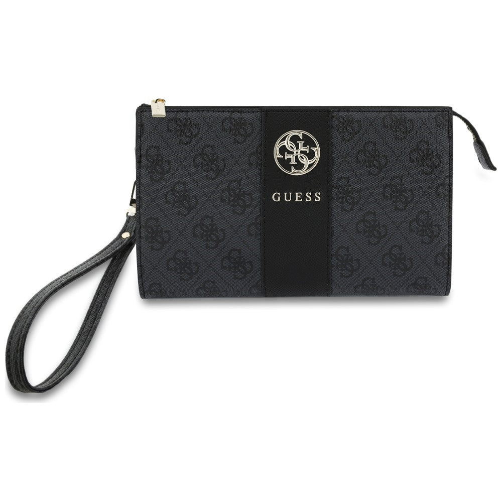 Bolso universal para teléfono, Guess, 4G Round Classic Logo Stripe, negro