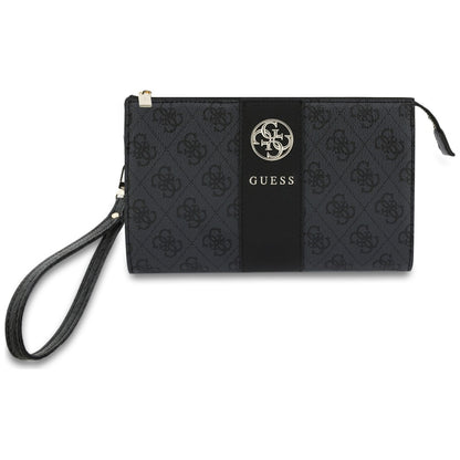 Bolso universal para teléfono, Guess, 4G Round Classic Logo Stripe, negro