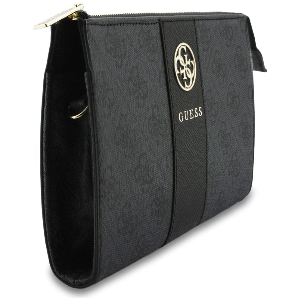 Bolso universal para teléfono, Guess, 4G Round Classic Logo Stripe, negro