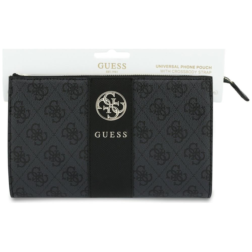 Bolso universal para teléfono, Guess, 4G Round Classic Logo Stripe, negro
