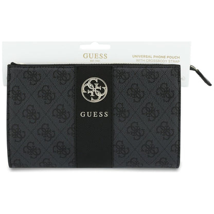 Bolso universal para teléfono, Guess, 4G Round Classic Logo Stripe, negro