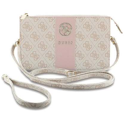 Bolso universal para teléfono, Guess, 4G Round Classic Logo Stripe, rosa
