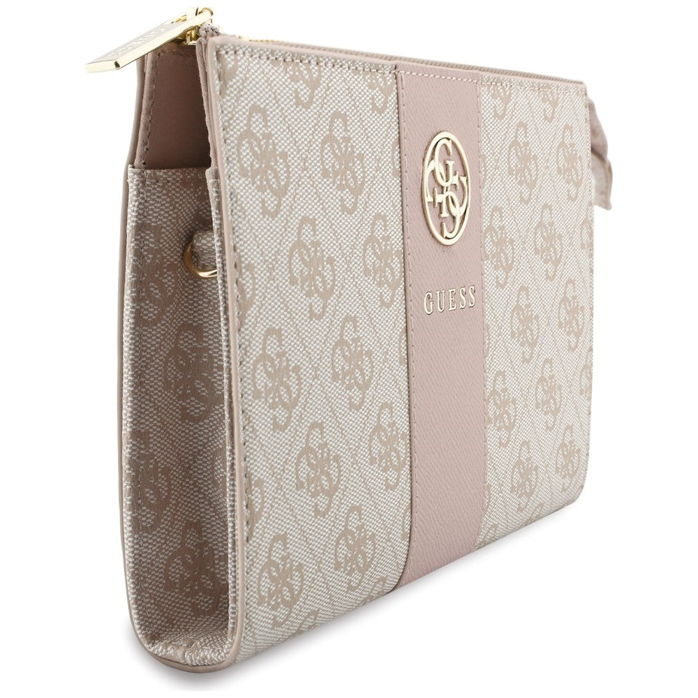 Bolso universal para teléfono, Guess, 4G Round Classic Logo Stripe, rosa