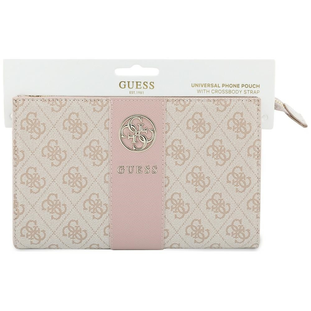 Bolso universal para teléfono, Guess, 4G Round Classic Logo Stripe, rosa