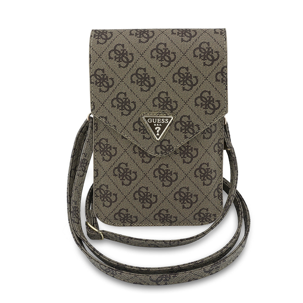 Bolso Universal para Teléfono, Guess, Fliptok Triangle 4G, Marrón