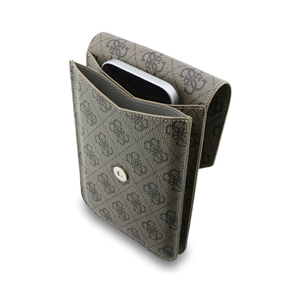 Bolso Universal para Teléfono, Guess, Fliptok Triangle 4G, Marrón