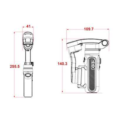 Gimbal Estabilizador Techsuit SK062, Gris