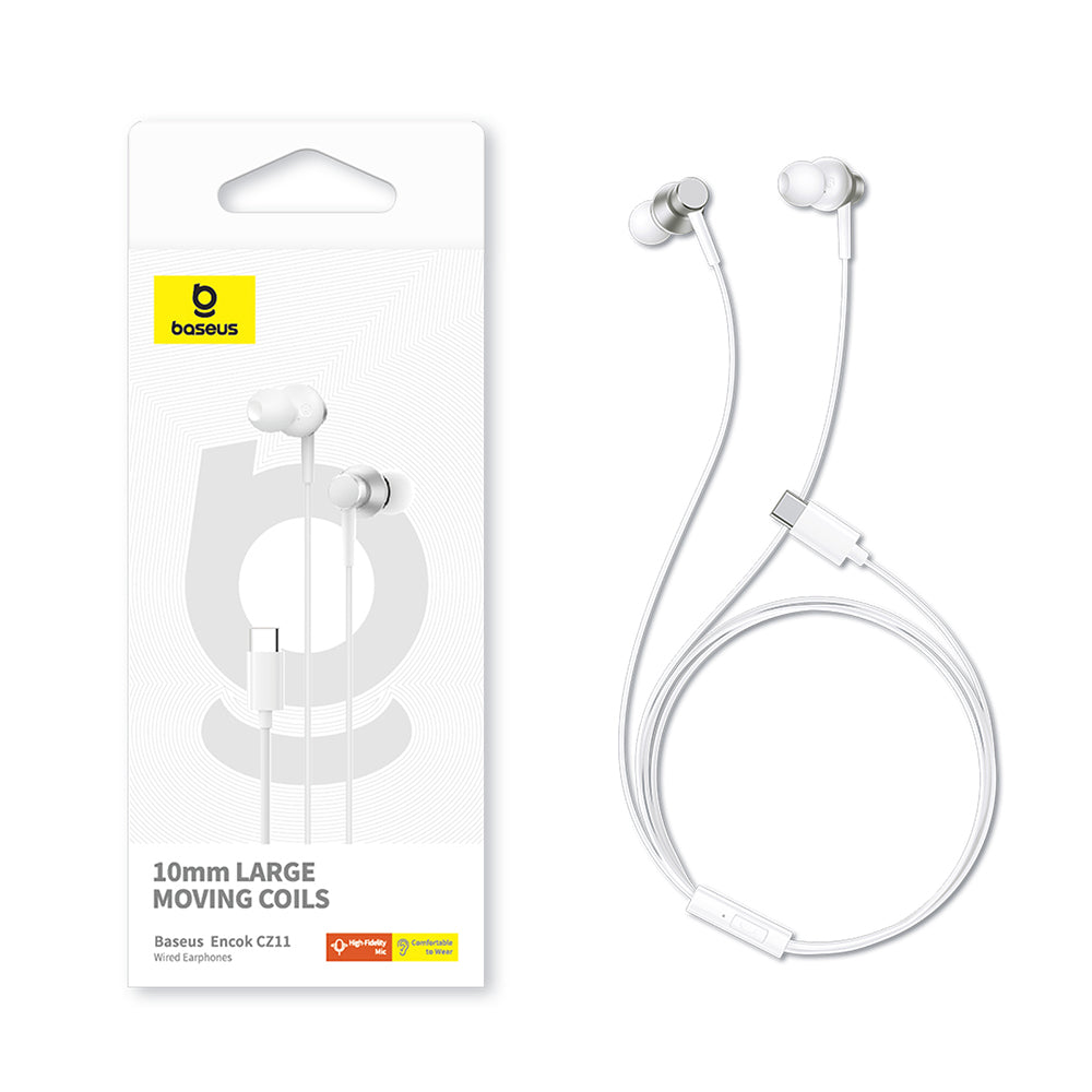 Manos libres 3.5mm Baseus Encok CZ11, Blanco A00164300213-Z1 