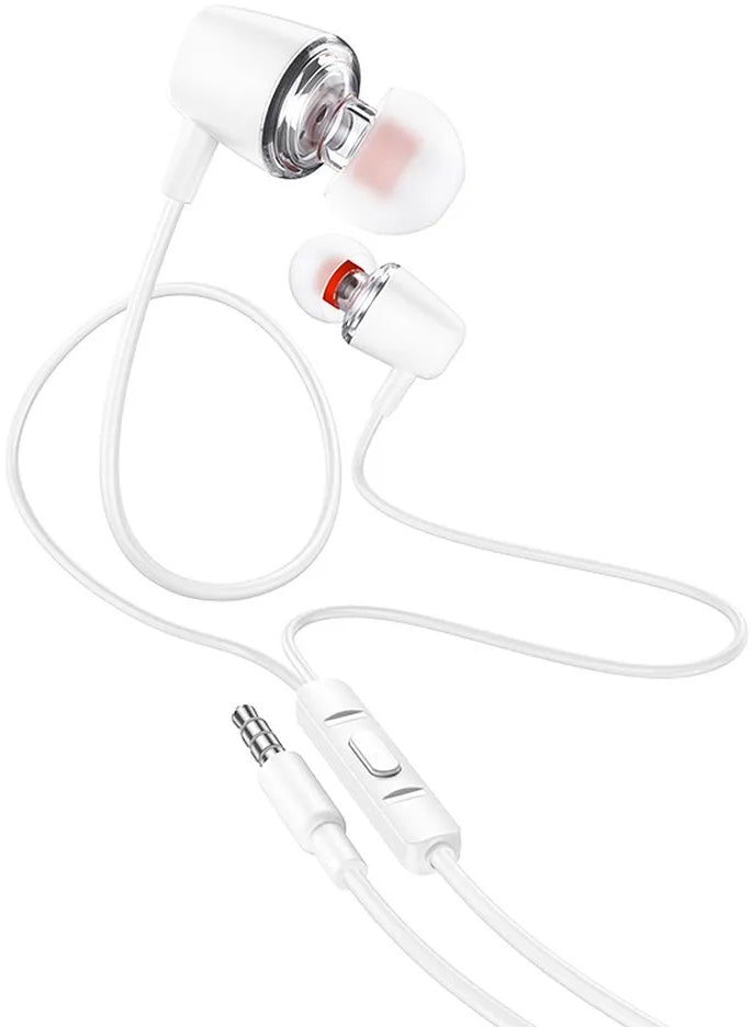 Handsfree 3.5mm HOCO M107, Blanco