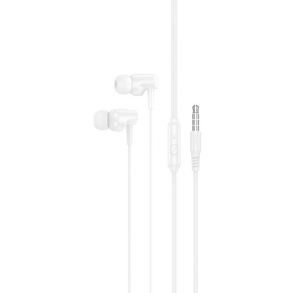 Handsfree 3.5mm HOCO M112, Blanco