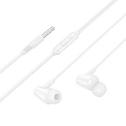 Handsfree 3.5mm HOCO M112, Blanco