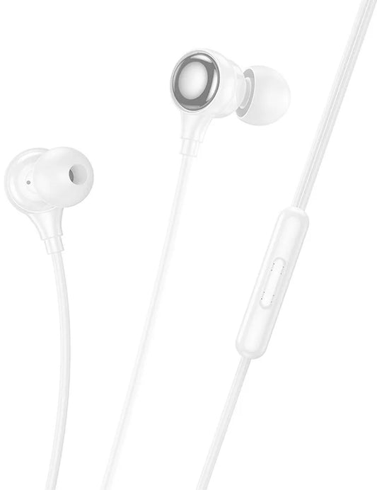 Handsfree 3.5mm HOCO M116, Blanco