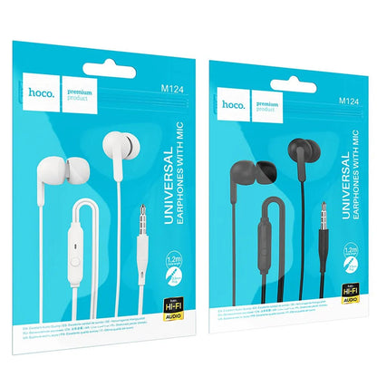 Handsfree 3.5mm HOCO M124, Negro