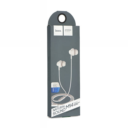 Handsfree 3.5mm HOCO M14, Blanco