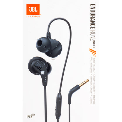 Manos libres de 3,5 mm JBL Endurance Run 2, negro ENDURRUN2BLK 