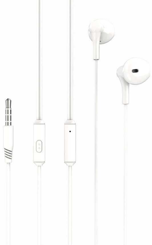 Handsfree 3.5mm XO Design EP39, Blanco