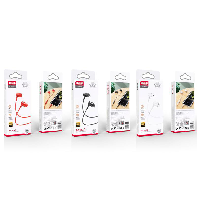 Handsfree 3.5mm XO Design EP57 Crown, Blanco