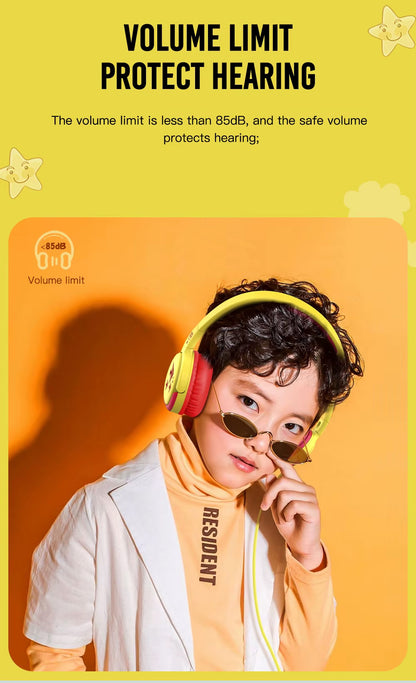 Auriculares 3.5mm XO Design EP47 Study Kids, Amarillos