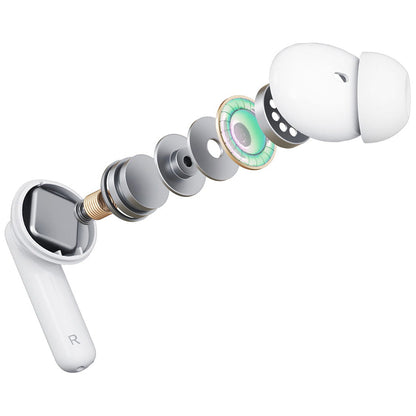 Manos libres Bluetooth 3MK LIFEPODS, TWS, ANC, Blanco
