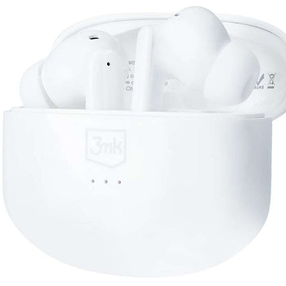 Manos libres Bluetooth 3MK LIFEPODS, TWS, ANC, Blanco